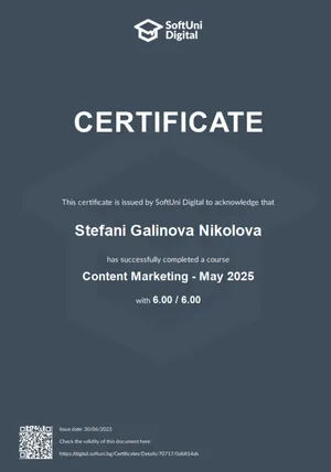 Content Marketing - SoftUni